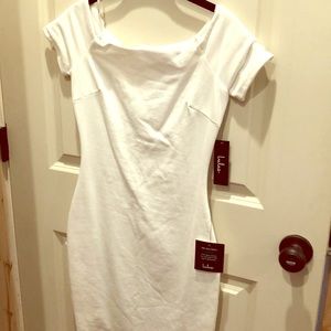 Lulus white fitted dress-new with tags